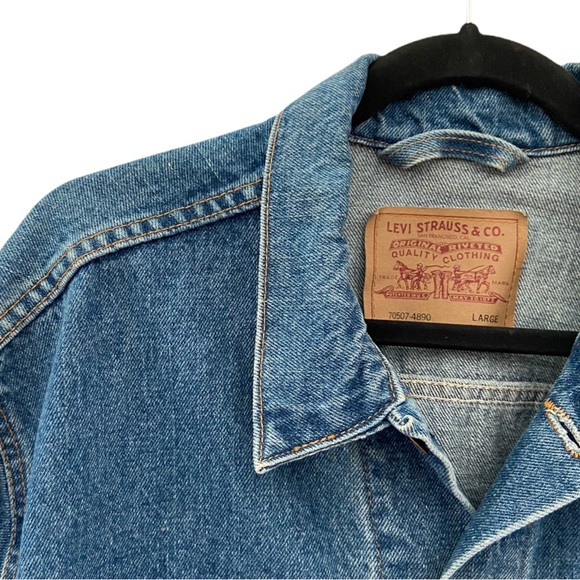 90s Levi’s 527 Type III Trucker Denim Jean Jacket - Picture 9 of 16